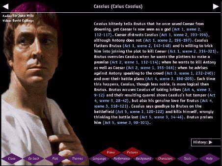 [Screen shot of the character of Cassius]