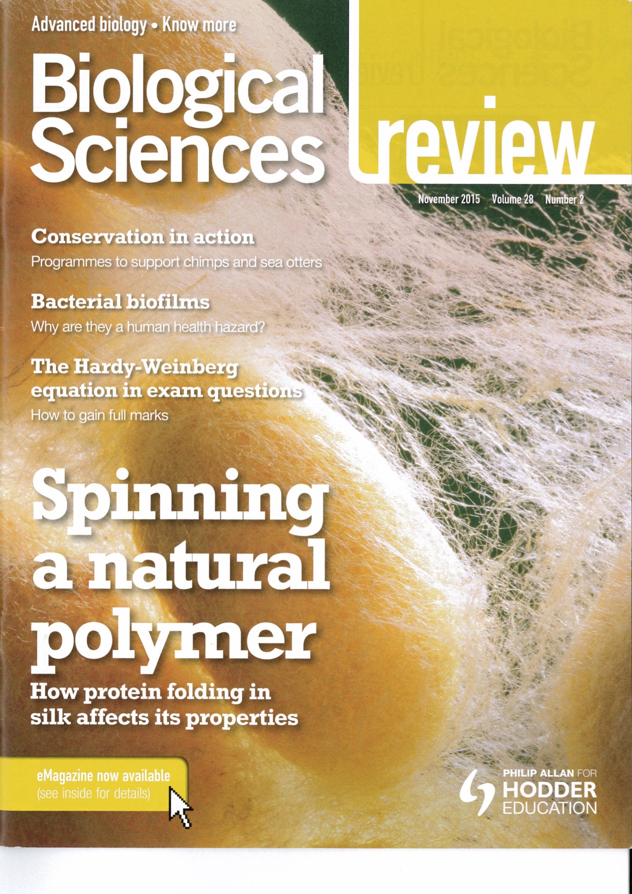 Biological Sciences Review November 2015 Front Cover