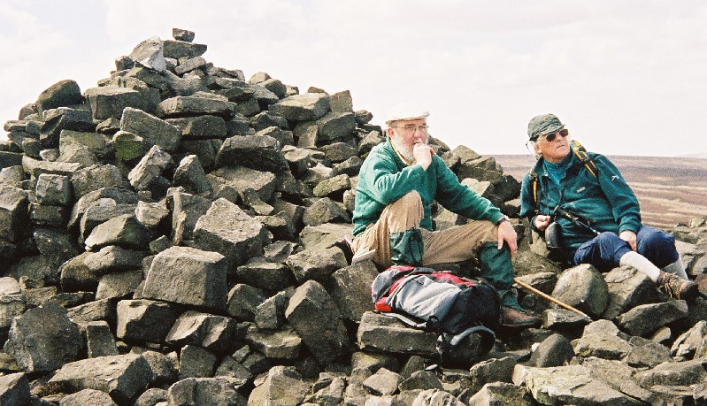 Phil and Jim T on Pike Lowe, South Yorkshire, 29 April 2005