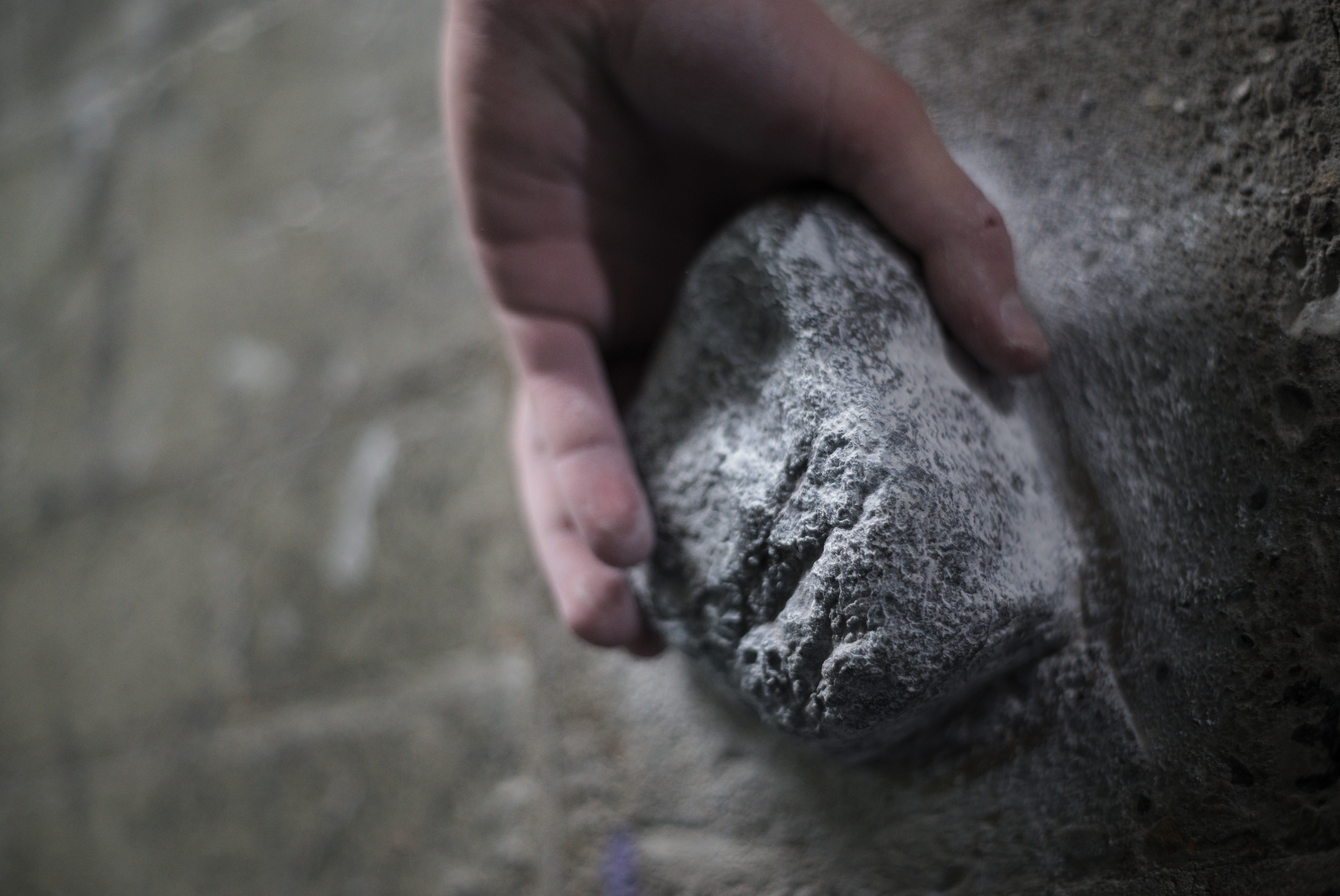photo of one of the rock holds on the iffley wall