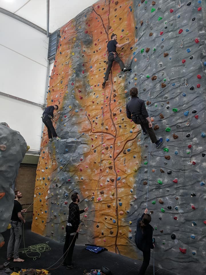 lead climbing at brookes