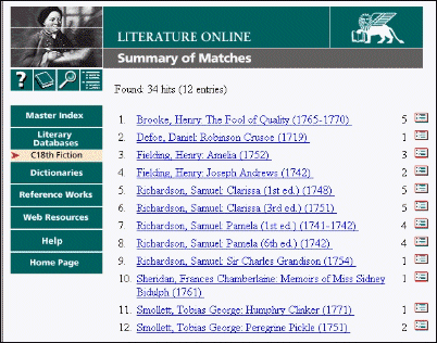 [Ecstasy in 18thC Fiction]