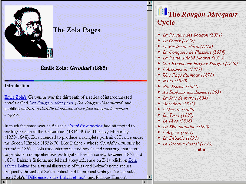 The Zola pages