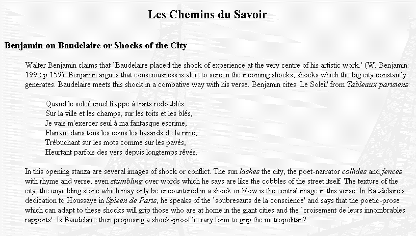 les chemins du savoir - Click to view full page