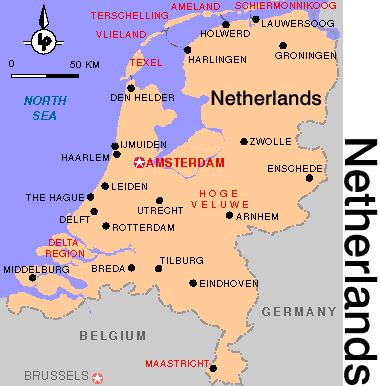map of Holland