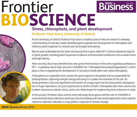 Image related to 2018 BBSRC Business magazine article, with link