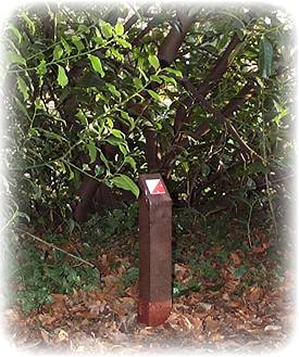 A marker on the course