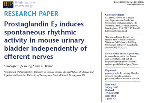 Kobayter et al. (2012), British Journal of Pharmacology, 165:401-413