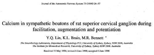 Lin, Brain and Bennett (1998), J. Autonomic Nerv. Syst.