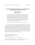 Are Netflix and Spotify Subscribers More Likely to Pay for Online News? Comparative Analysis of Data from Six Countries