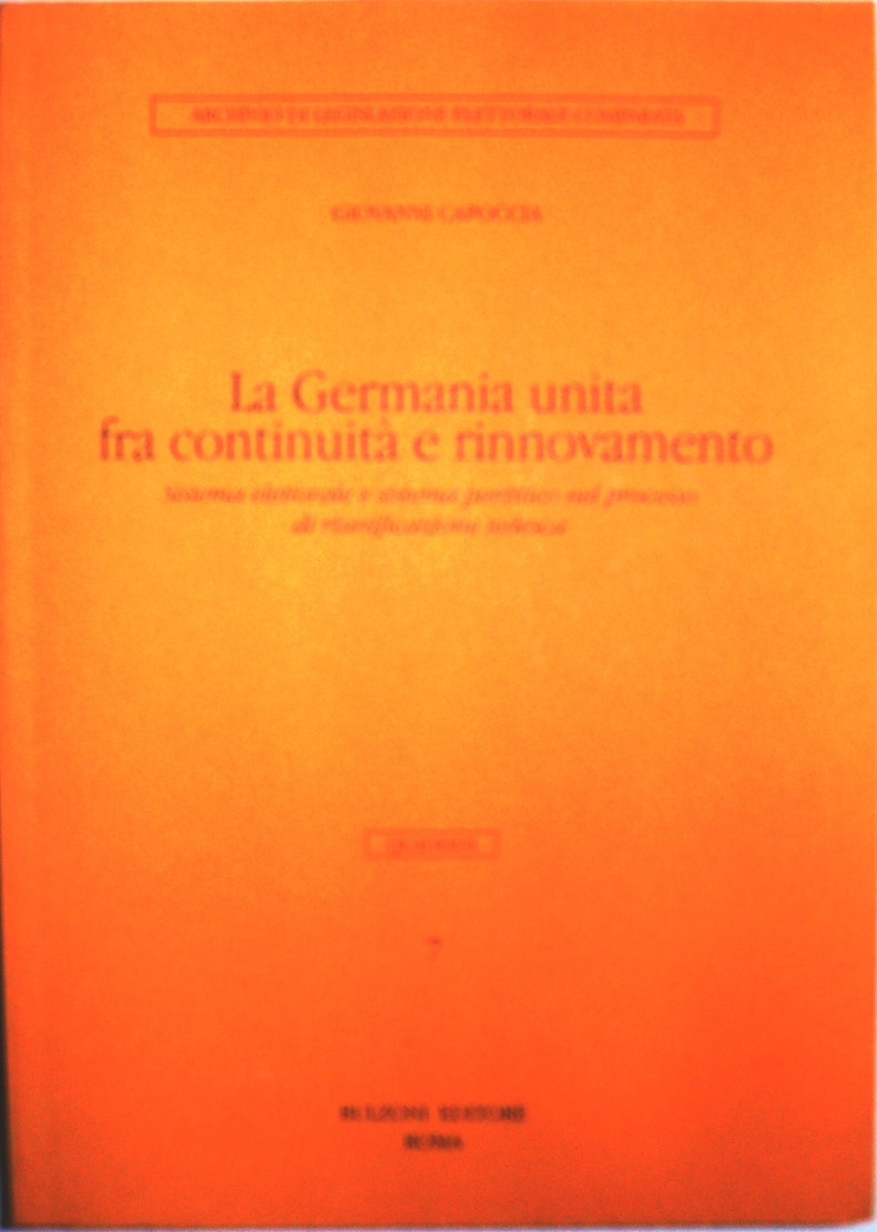 Cover of la Germania unita fra continuita' e