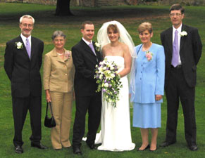 The Bride and Groom and their parents