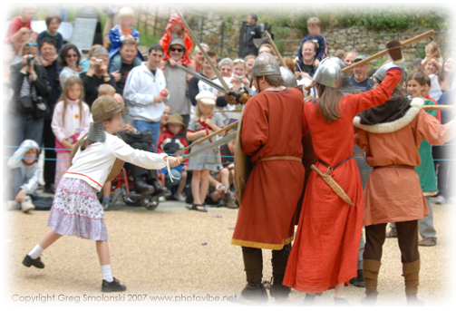 Under attack at Oxford Castle, 2007